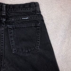 Wrangler black straight leg denim